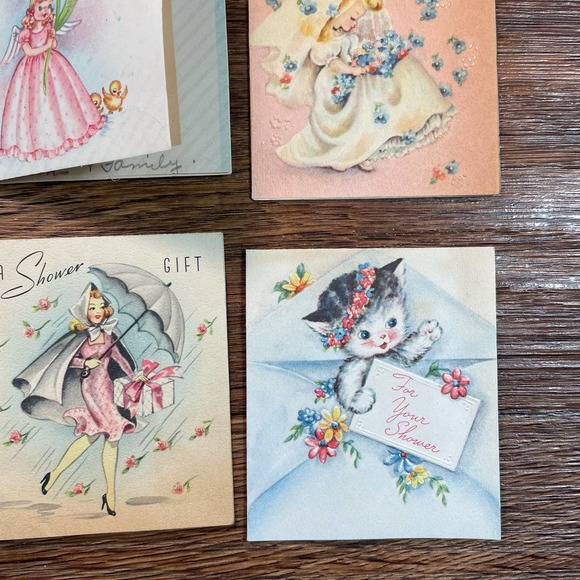 Lot of Kitsch Shower Cards and Wedding Cards - Picture 13 of 13